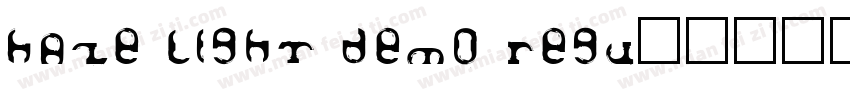 Haze Light Demo Regu字体转换